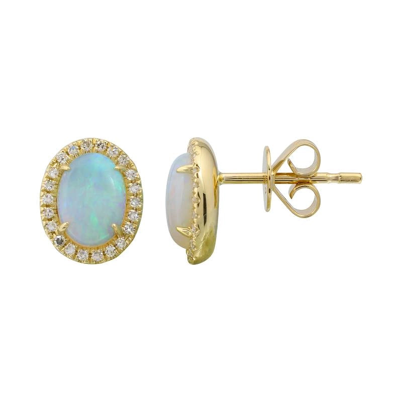 Earrings Earrings in Yellow Gold containing Opal, Multi-gemstone, Diamond 422715