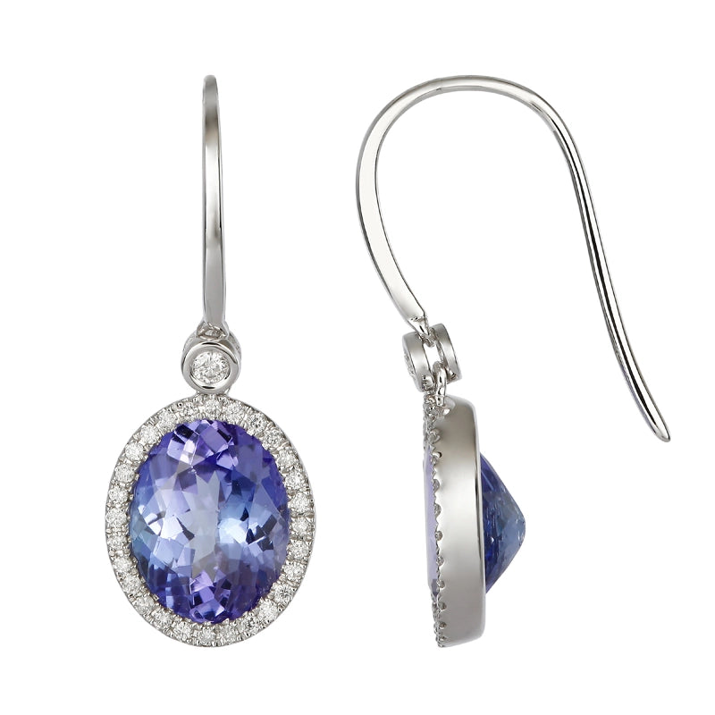 Earrings Earrings in White Gold containing Tanzanite, Multi-gemstone, Diamond 422717