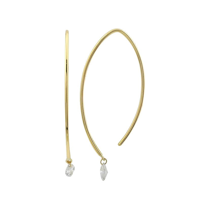 Earrings Earrings in Yellow Gold containing Diamond 422718