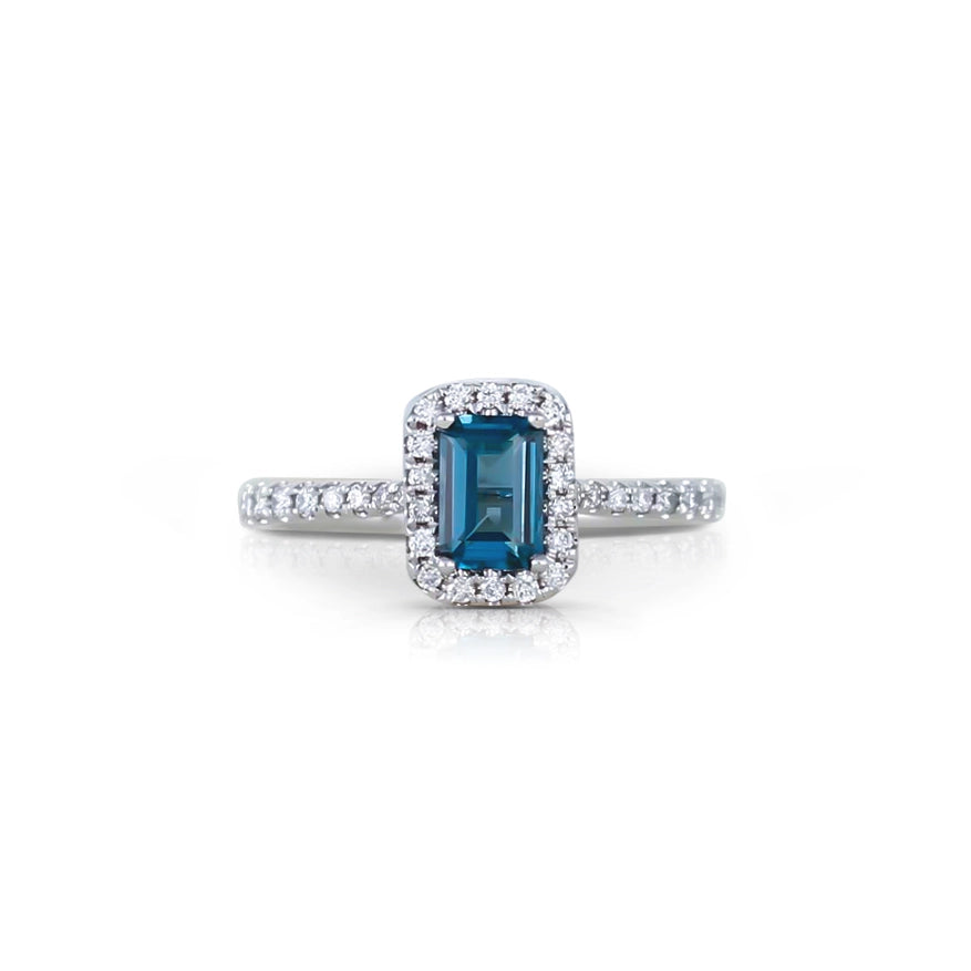 Rings Rings in White Gold containing London blue topaz, Multi-gemstone, Diamond 422797