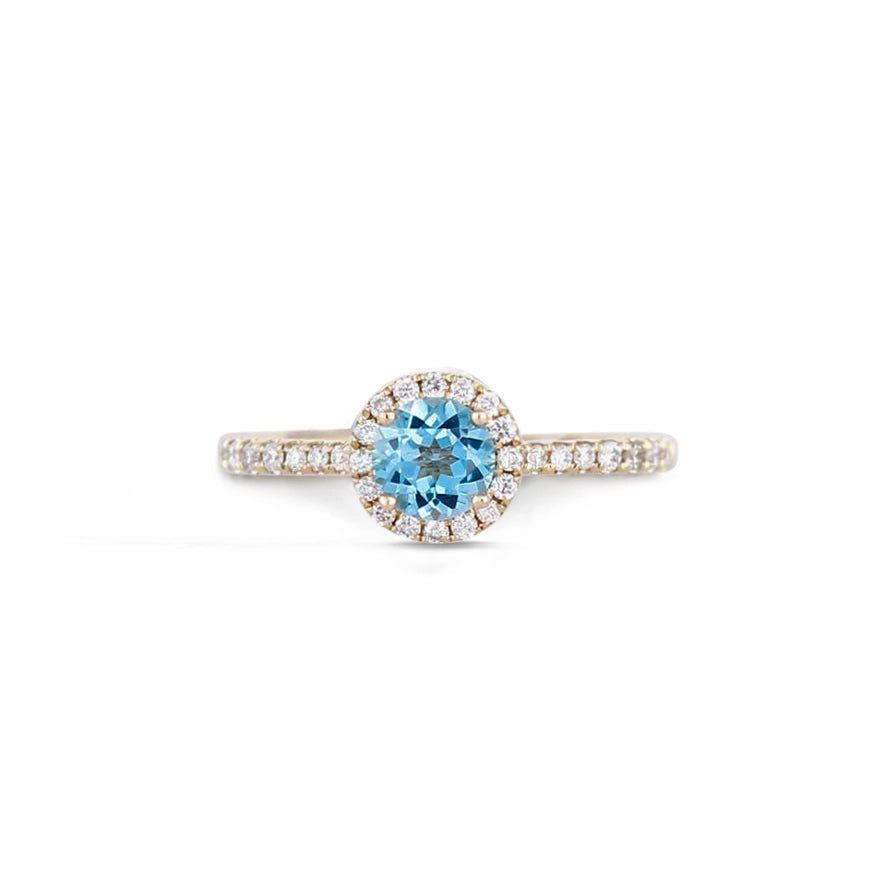 Rings Rings in Yellow Gold containing Blue topaz , Multi-gemstone, Diamond 422838