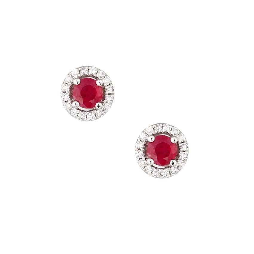 Earrings Earrings in White Gold containing Multi-gemstone, Diamond, Ruby 422852