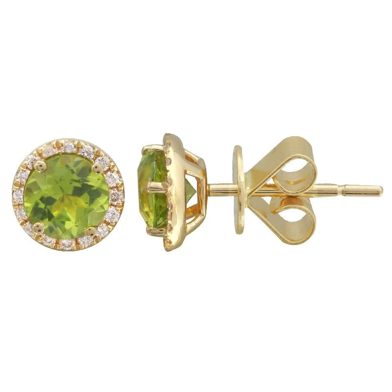Earrings Earrings in Yellow Gold containing Peridot, Multi-gemstone, Diamond 422854