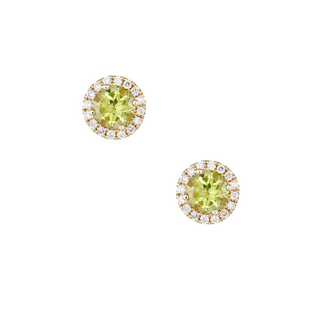 Earrings Earrings in Yellow Gold containing Peridot, Multi-gemstone, Diamond 422854
