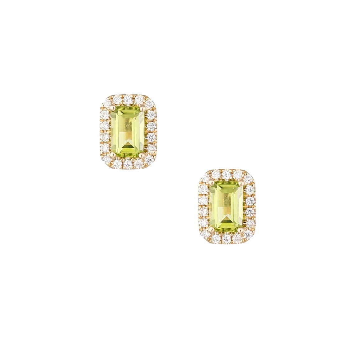 Earrings Earrings in Yellow Gold containing Peridot, Multi-gemstone, Diamond 422862