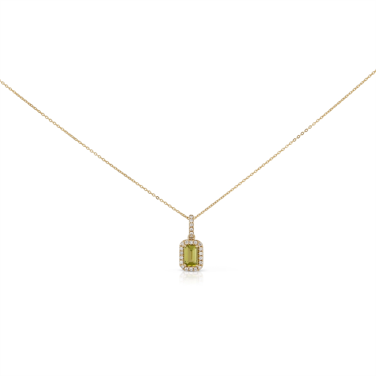 Necklaces Necklaces in Yellow Gold containing Peridot, Multi-gemstone, Diamond 422863