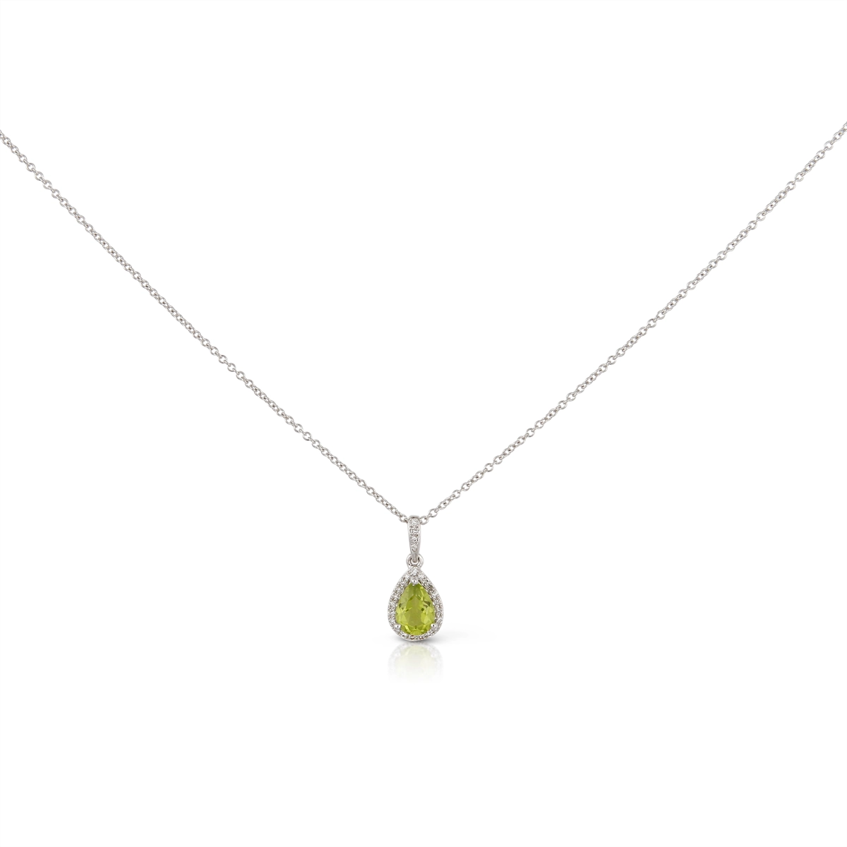 Necklaces Necklaces in White Gold containing Peridot, Multi-gemstone, Diamond 422865