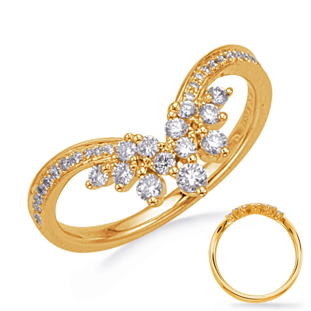 Wedding Bands Wedding Rings in Yellow Gold containing Diamond 422986