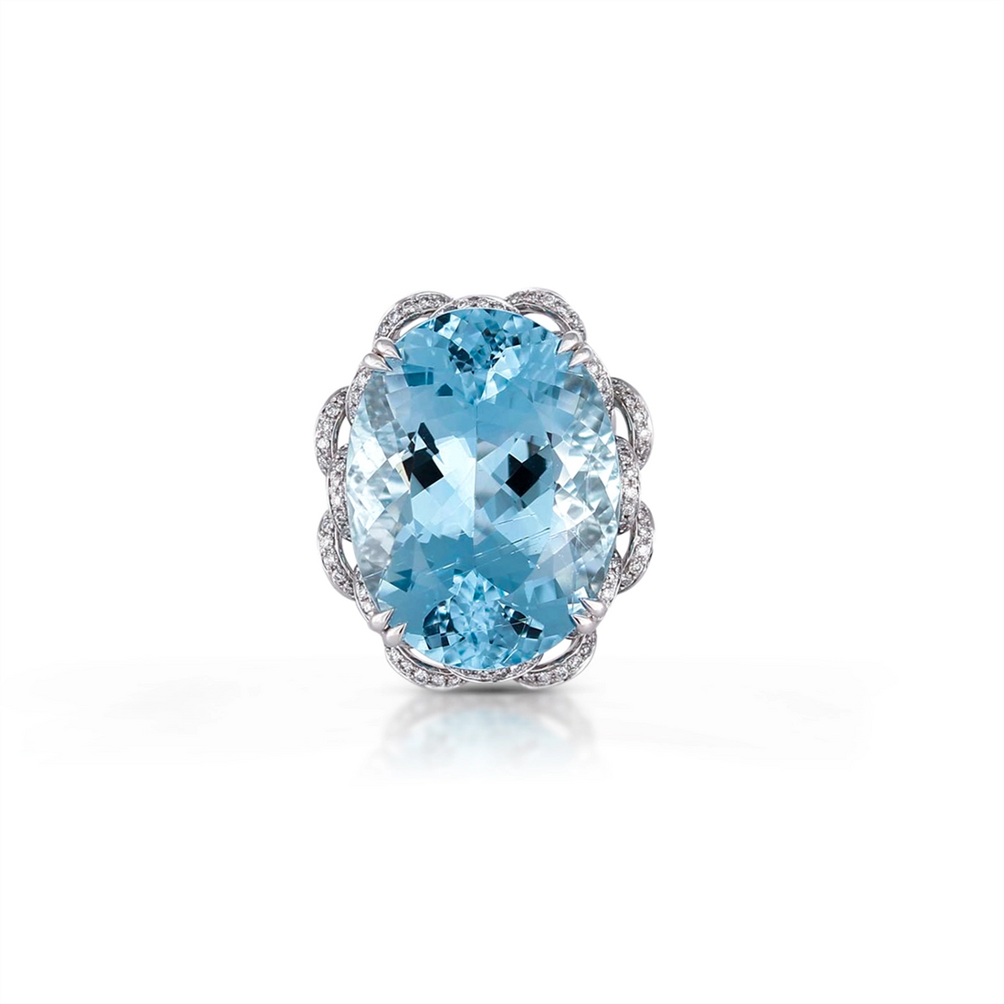 Rings Rings in White Gold containing Aquamarine, Multi-gemstone, Diamond 423109
