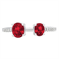 Rings Rings in White Gold containing Multi-gemstone, Diamond, Ruby 423110