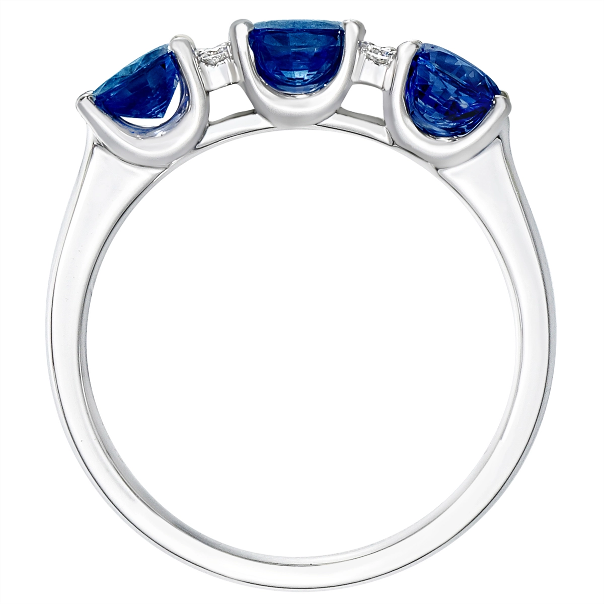 Rings Wedding Rings in White Gold containing Multi-gemstone, Diamond, Sapphire 423115