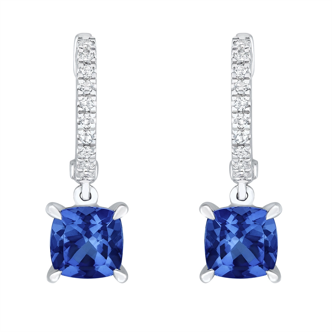 Earrings Earrings in White Gold containing Multi-gemstone, Diamond, Sapphire 423125