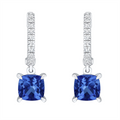 Earrings Earrings in White Gold containing Multi-gemstone, Diamond, Sapphire 423125