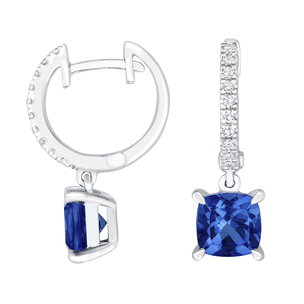Earrings Earrings in White Gold containing Multi-gemstone, Diamond, Sapphire 423125