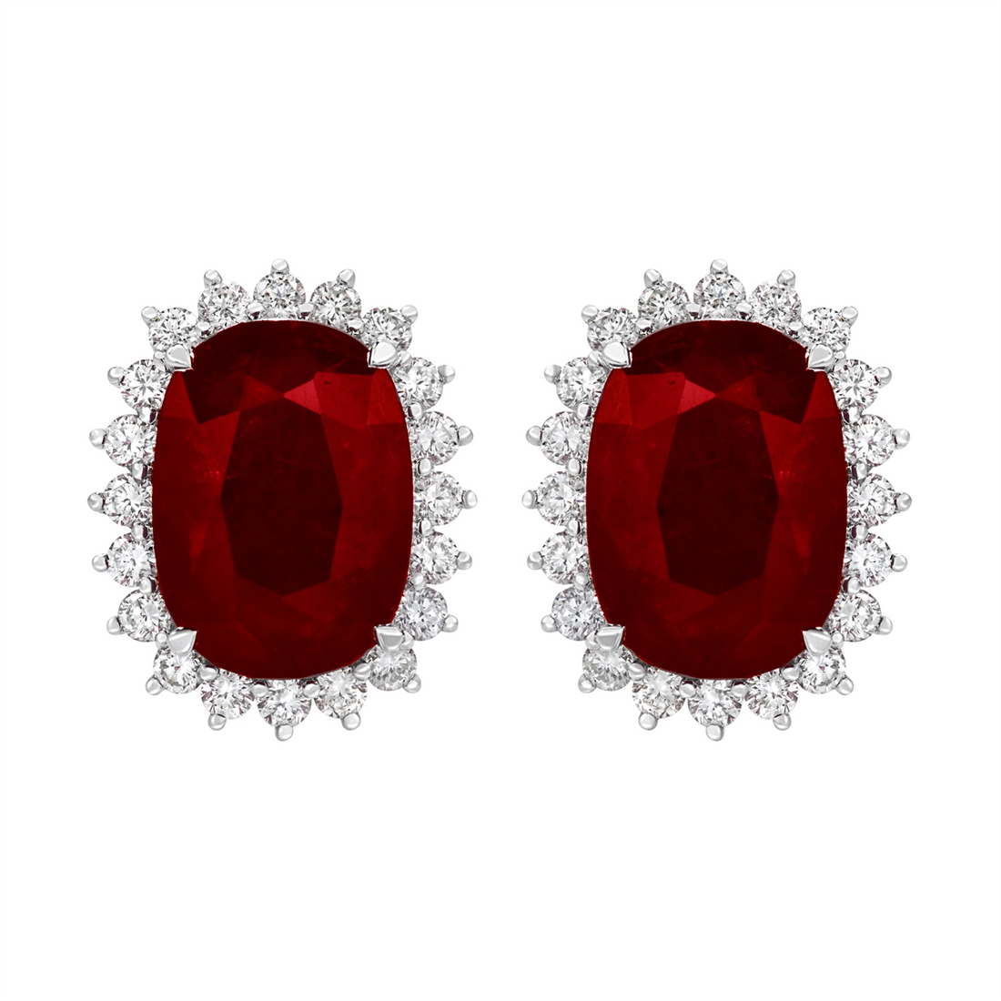 Earrings Earrings in Mixed Metals containing Multi-gemstone, Diamond, Ruby 423127