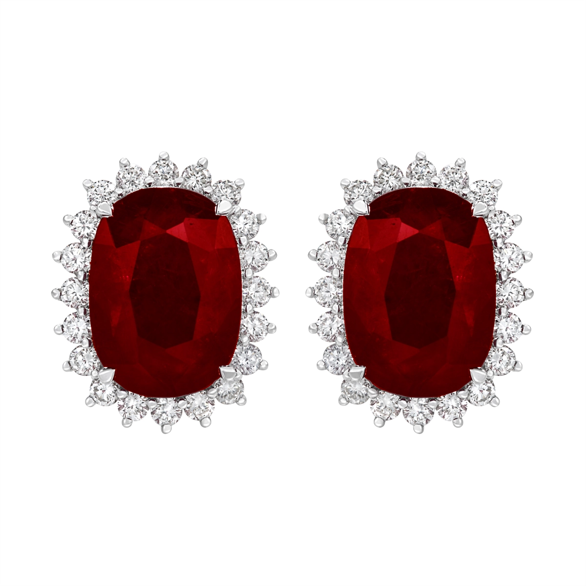 Earrings Earrings in Mixed Metals containing Multi-gemstone, Diamond, Ruby 423127