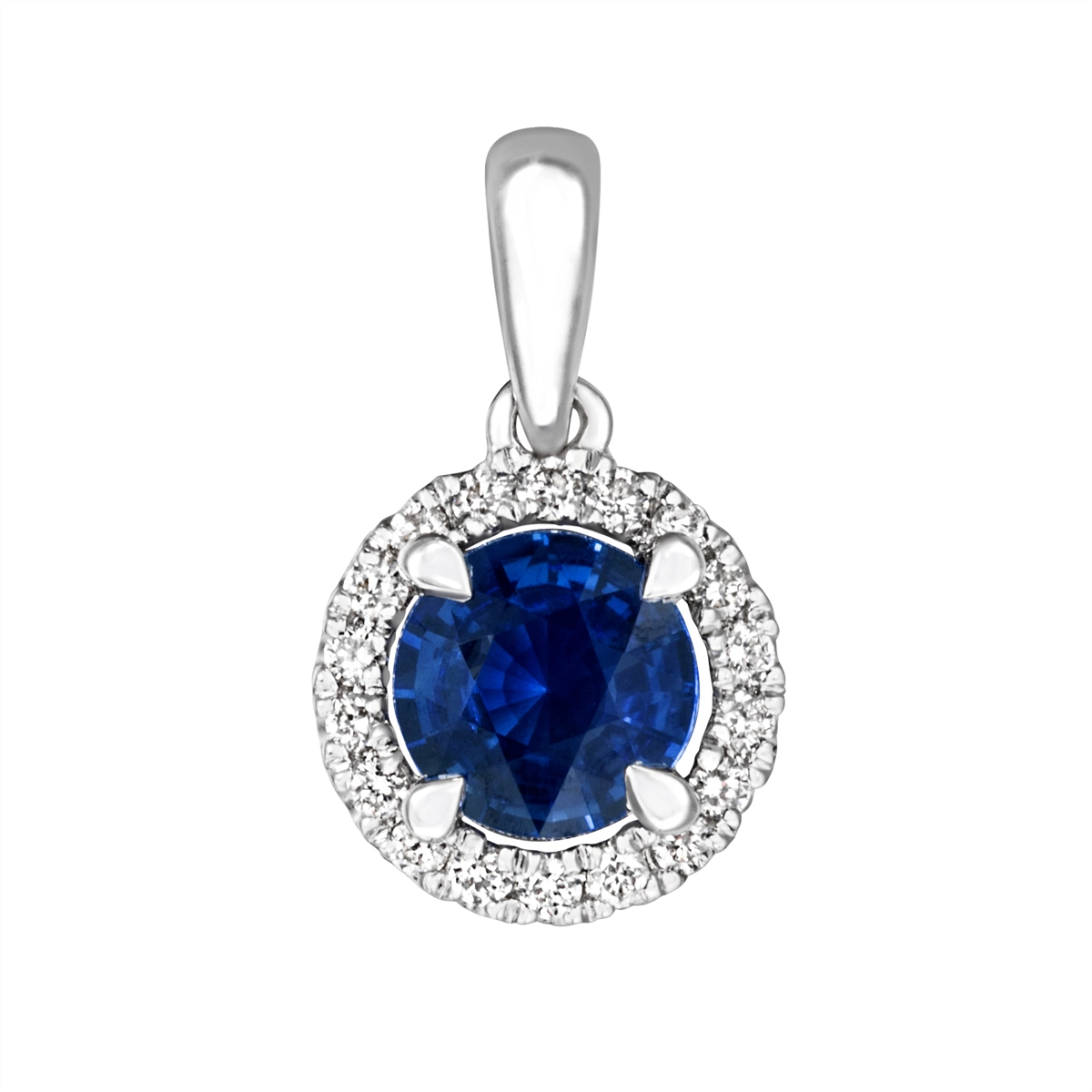Pendants Pendants in White Gold containing Multi-gemstone, Diamond, Sapphire 423130