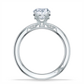 Tacori Engagement Rings in White Gold containing Diamond 2682 1.5 OV 9.5X7 W