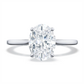 Tacori Engagement Rings in White Gold containing Diamond 2682 1.5 OV 9.5X7 W