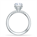 Tacori Engagement Rings in White Gold containing Diamond 2683 1.5 RD 8 W