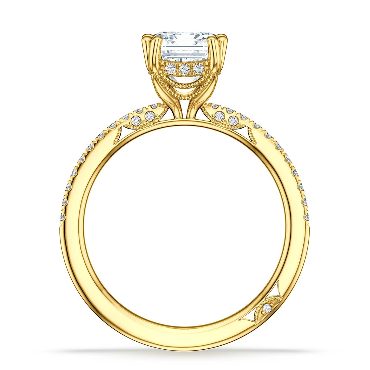 Tacori Engagement Rings in Yellow Gold containing Diamond 2683 1.5 EC 8X6 Y