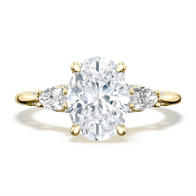 csv_image Tacori Engagement Ring in Yellow Gold containing Diamond 2685 OV 9.5X7 Y