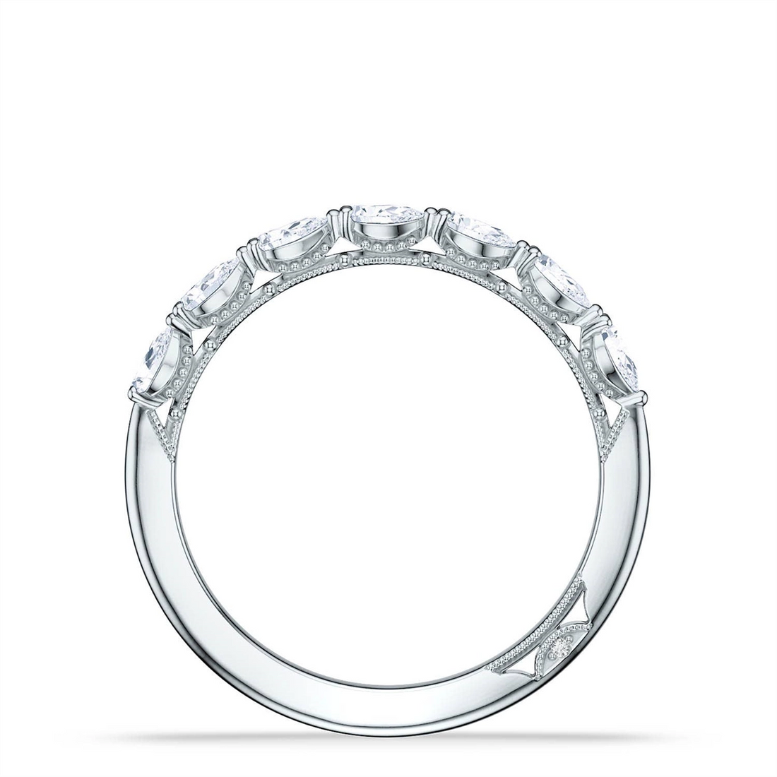 Tacori Wedding Rings in White Gold containing Diamond 2687 B 1/2 W