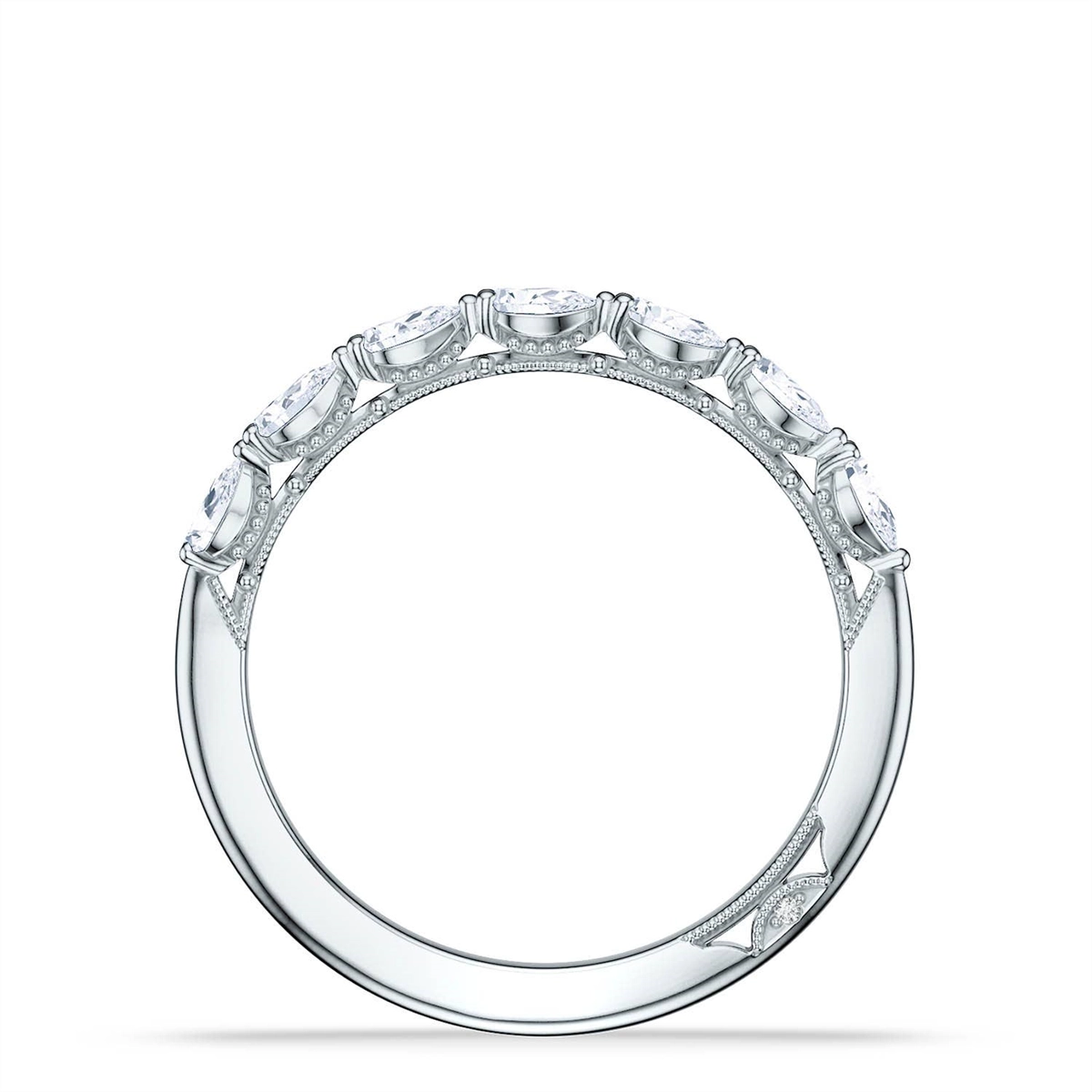 Tacori Wedding Rings in White Gold containing Diamond 2687 B 1/2 W