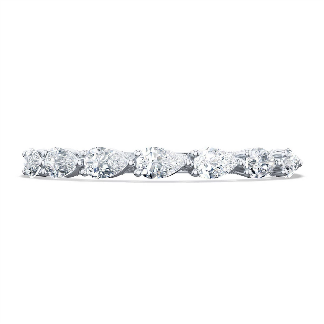 Tacori Wedding Rings in White Gold containing Diamond 2687 B 1/2 W