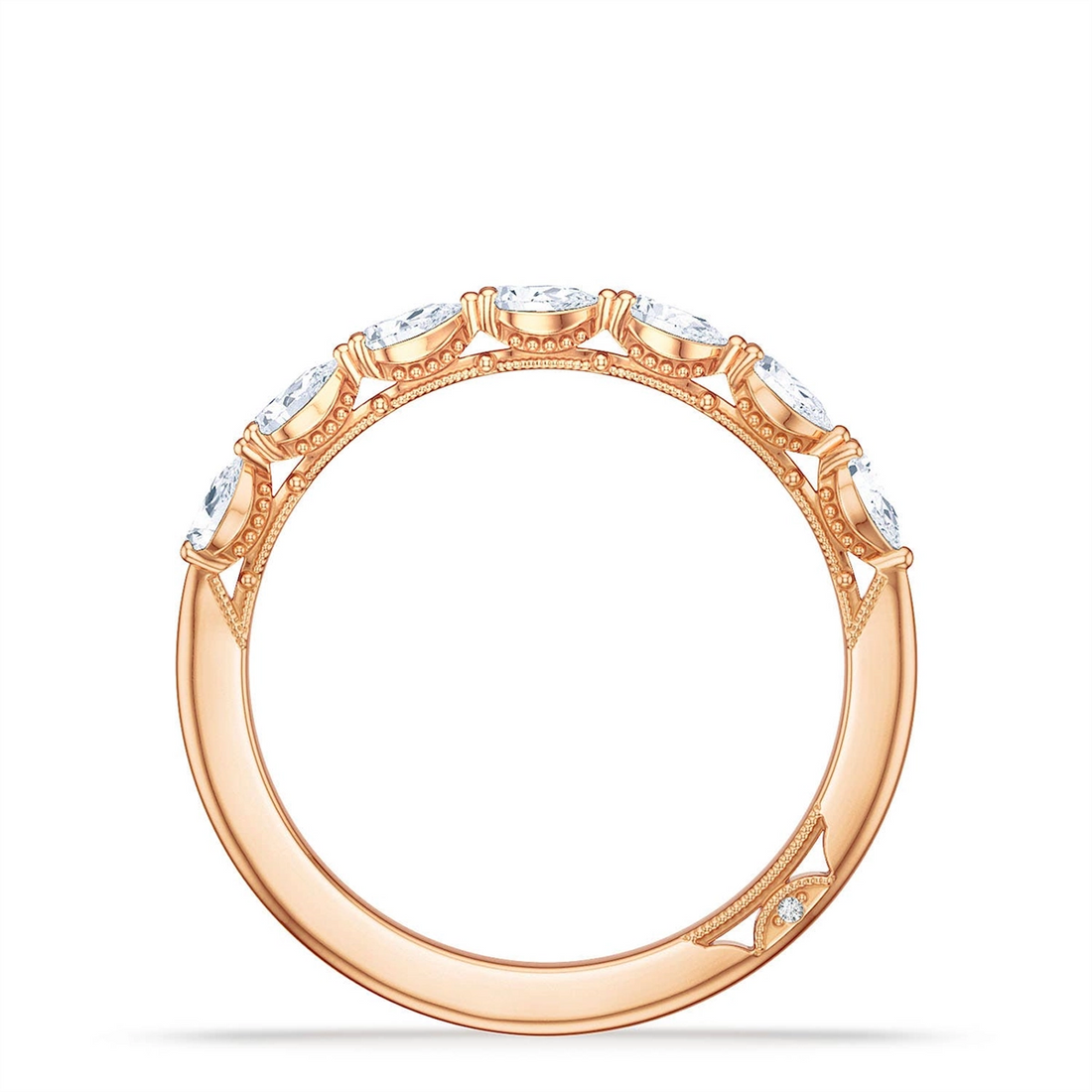Tacori Wedding Rings in Rose Gold containing Diamond 2687 B 1/2 PK