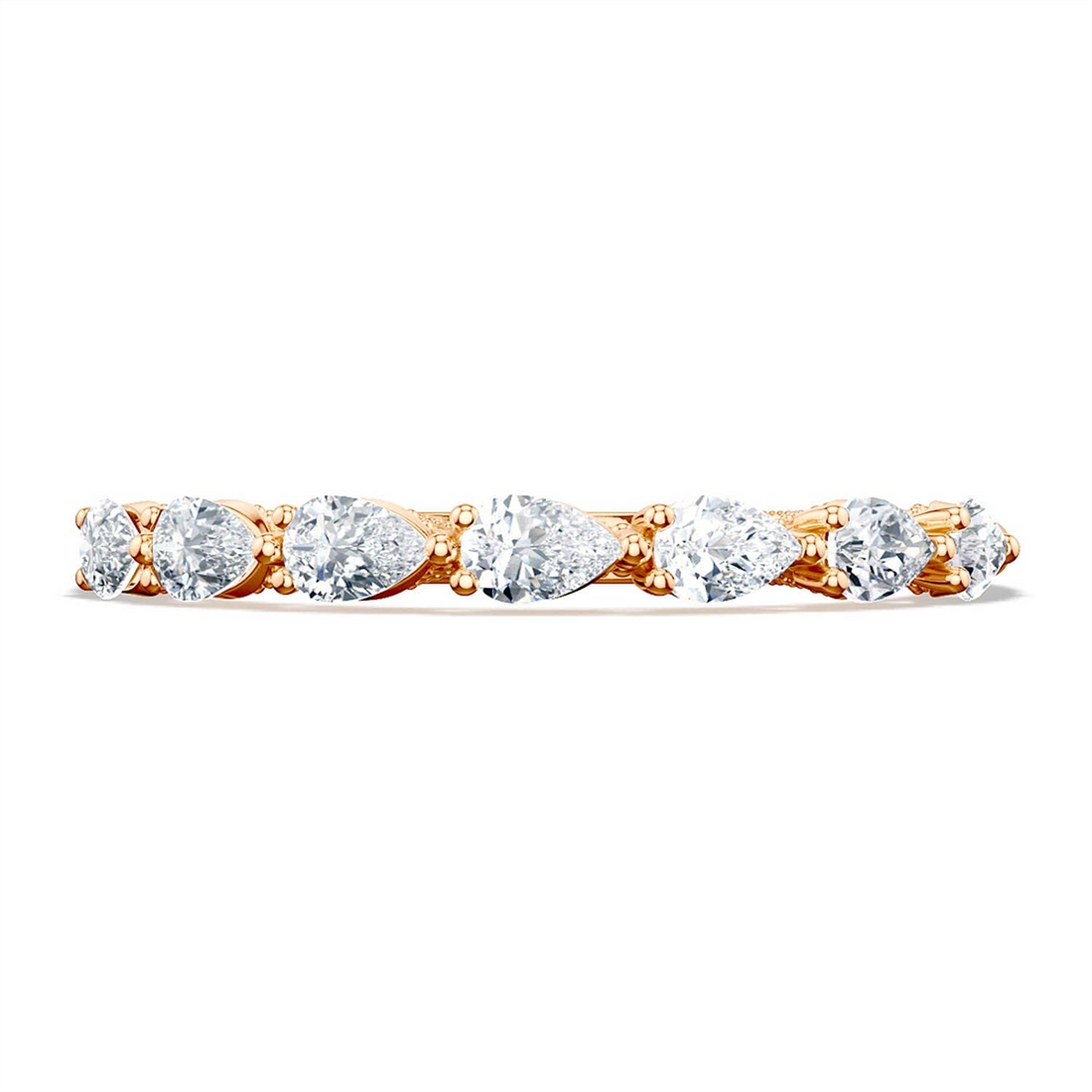 Tacori Wedding Rings in Rose Gold containing Diamond 2687 B 1/2 PK