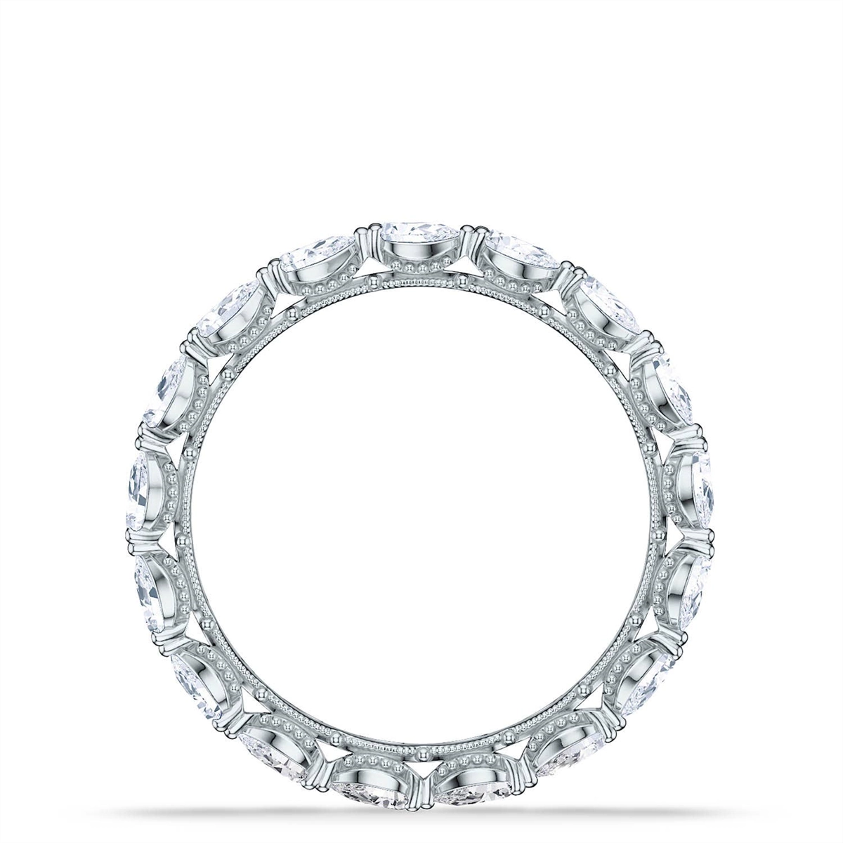 Tacori Wedding Rings in White Gold containing Diamond 2687 B ET W