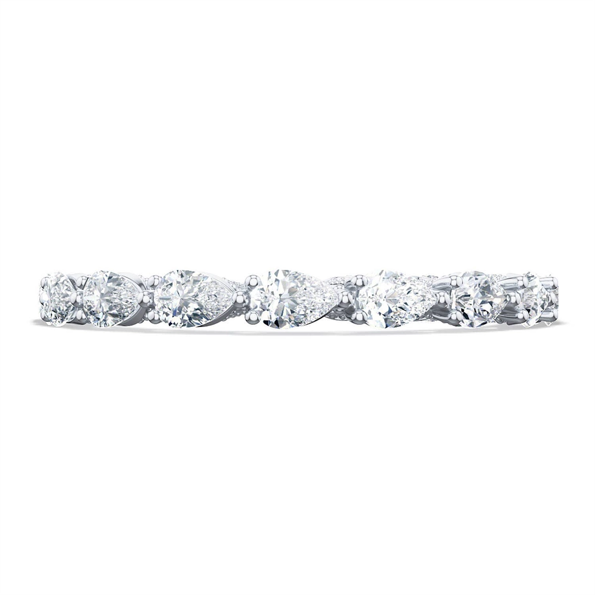 Tacori Wedding Rings in White Gold containing Diamond 2687 B ET W