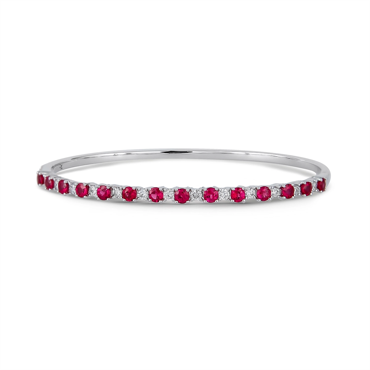 Bracelets Bracelets in White Gold containing Multi-gemstone, Diamond, Ruby B7635E-RU