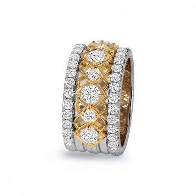csv_image Jack Kelege Ring in Mixed Metals containing Diamond KGBD182Y