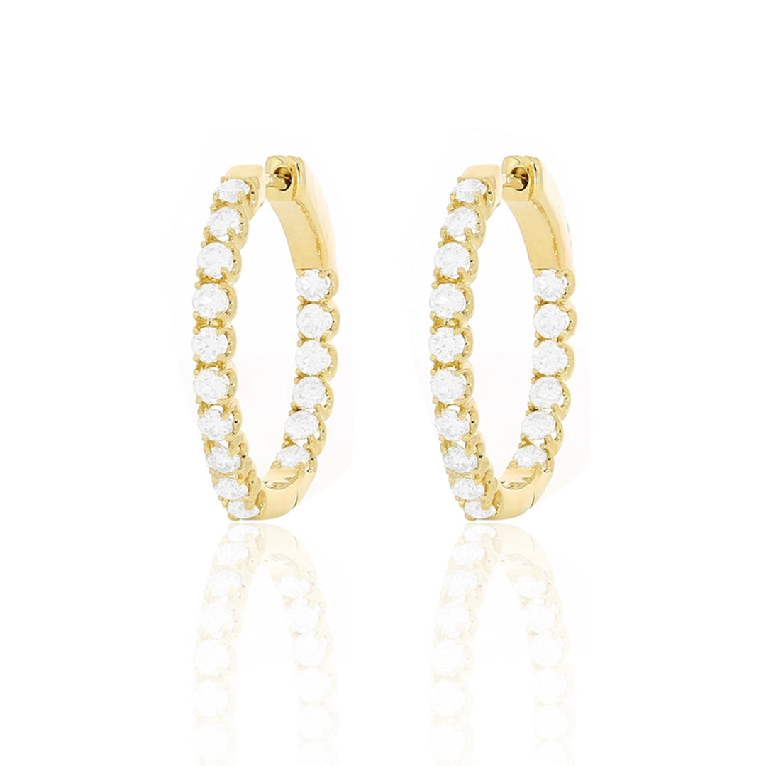 Earrings Earrings in Yellow Gold containing Diamond 423541