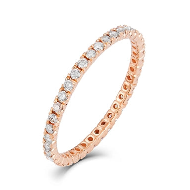 csv_image Wedding Bands Wedding Ring in Rose Gold containing Diamond 423608