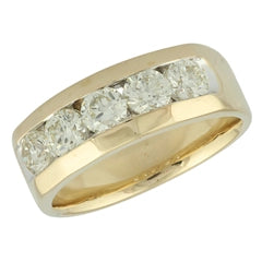 csv_image Mens Bands Wedding Ring in Yellow Gold containing Diamond 423635