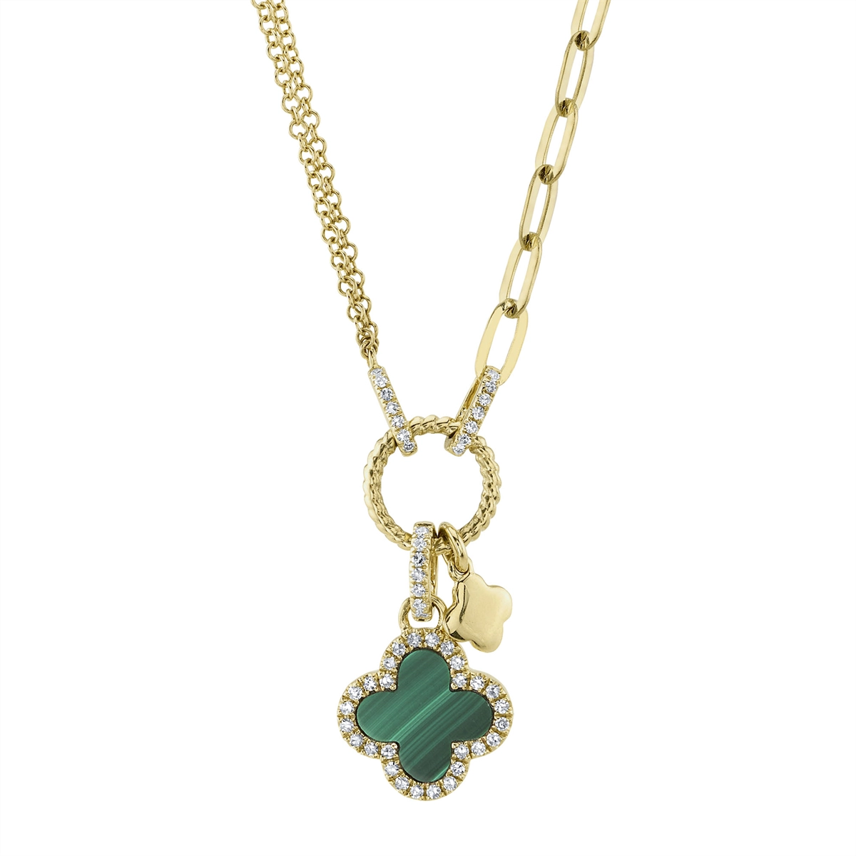 Necklaces Necklaces in Yellow Gold containing Other, Multi-gemstone, Diamond 423723