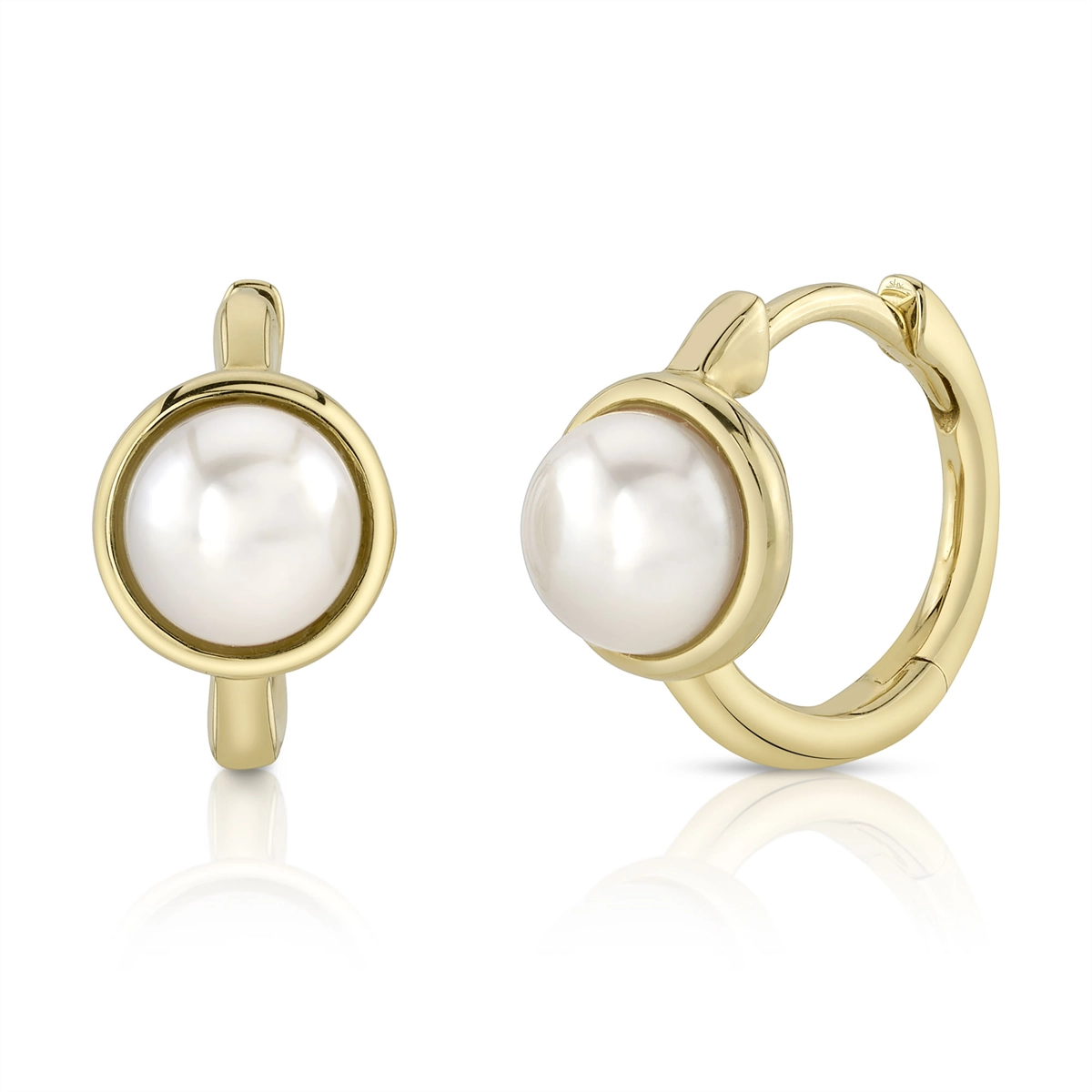 Earrings Earrings in Yellow Gold containing Pearl 423724