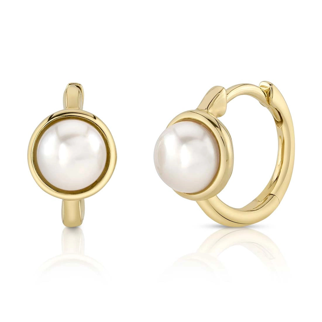 Earrings Earrings in Yellow Gold containing Pearl 423724