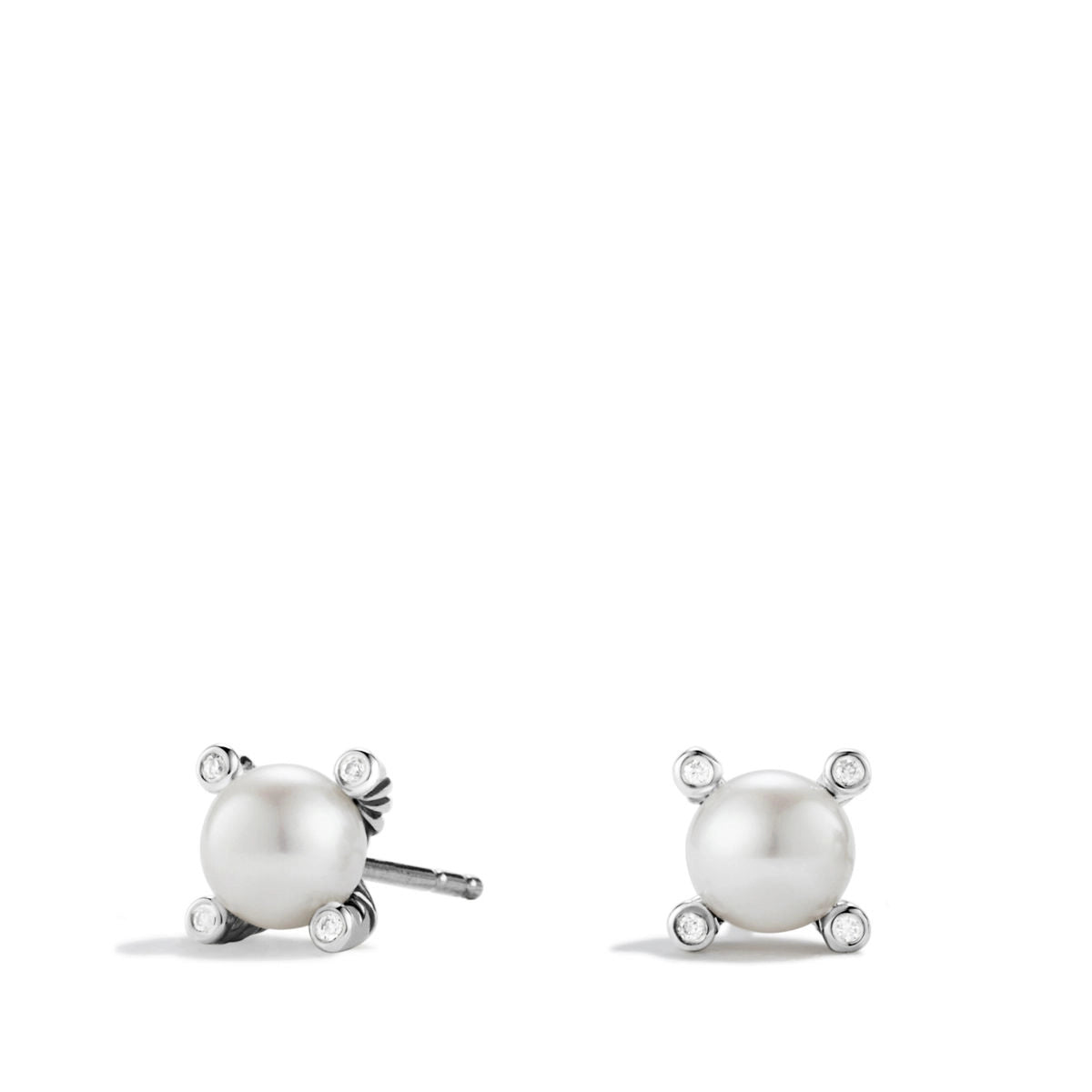 David Yurman Earrings in Silver containing Multi-gemstone, Diamond, Pearl E09009DSSDPEDI