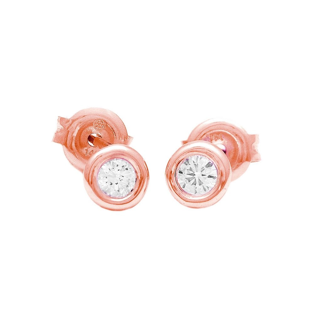 Earrings Earrings in Rose Gold containing Diamond 423899