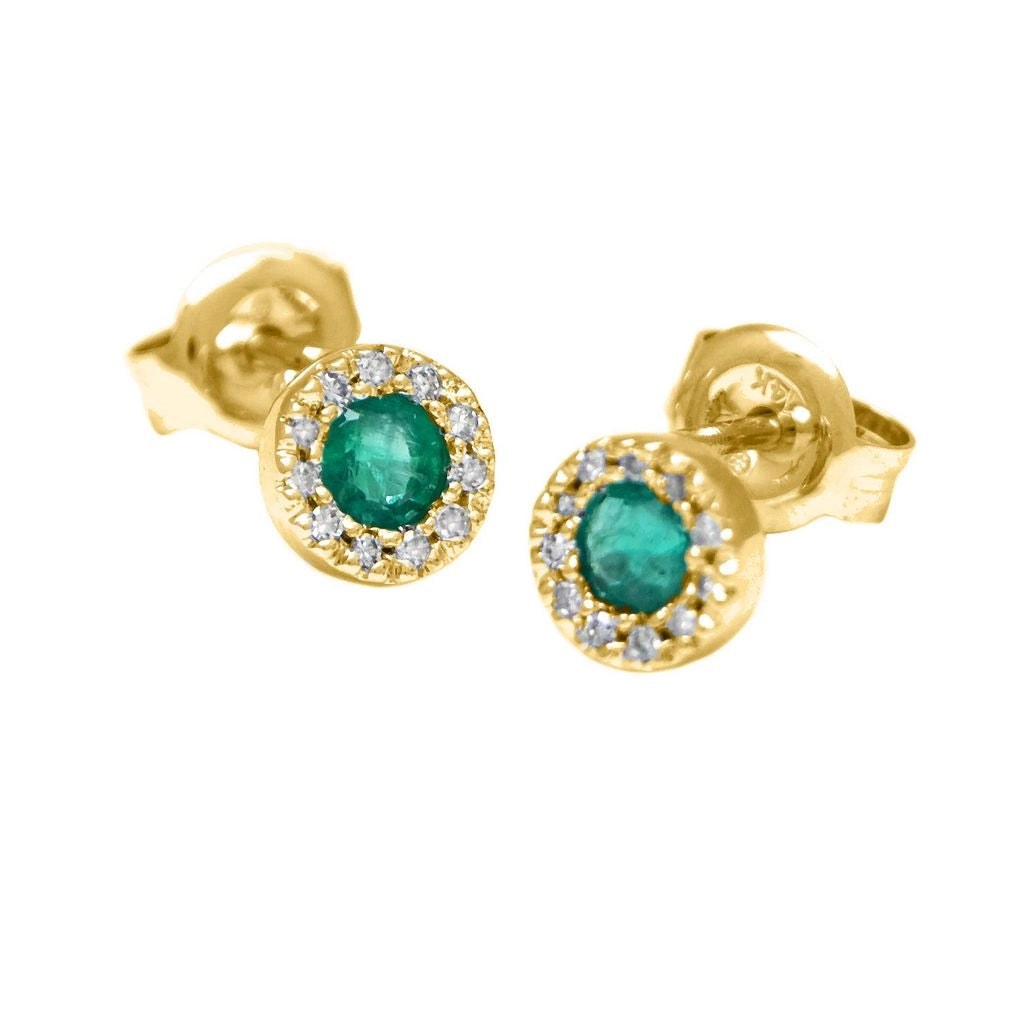Earrings Earrings in Yellow Gold containing Multi-gemstone, Diamond, Emerald 423905