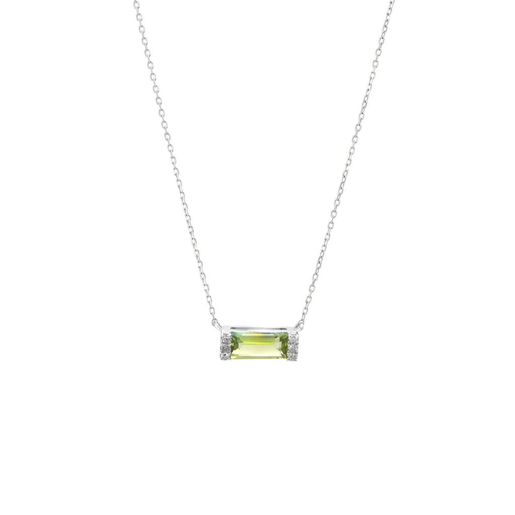 Necklaces Necklaces in White Gold containing Peridot, Multi-gemstone, Diamond 423923