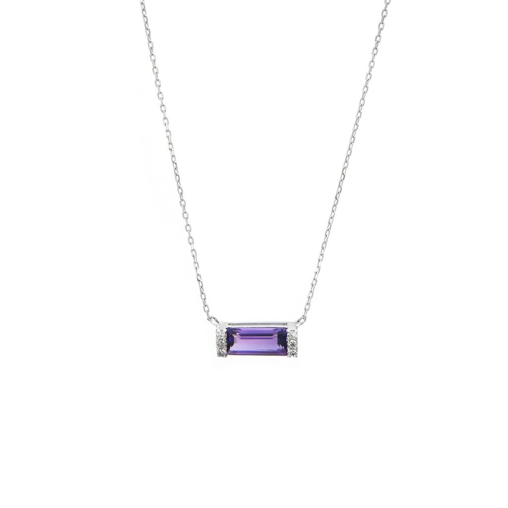 Necklaces Necklaces in White Gold containing Amethyst, Multi-gemstone, Diamond 423924