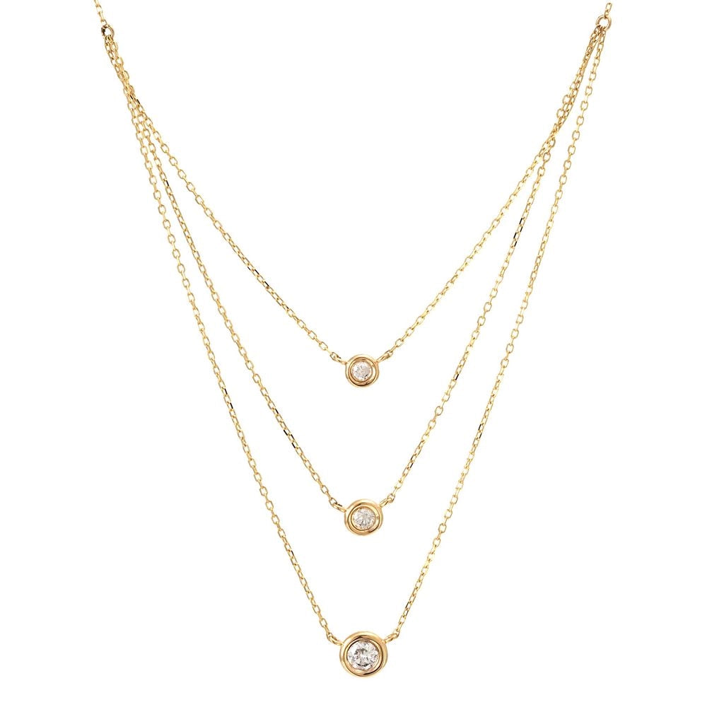 Necklaces Necklaces in Yellow Gold containing Diamond 423929