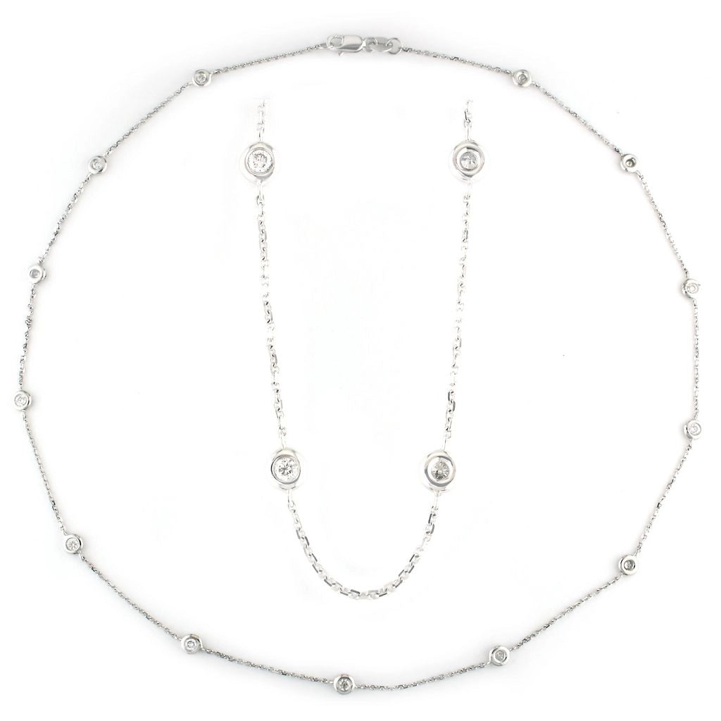 Necklaces Necklaces in White Gold containing Diamond 423932
