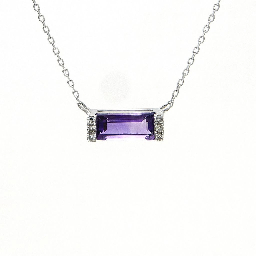 Necklaces Necklaces in Silver containing Amethyst, Multi-gemstone, Diamond 423964