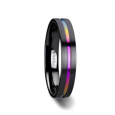 Mens Bands Wedding Rings in Alternative Metals W2965-BCRB-W6-S105